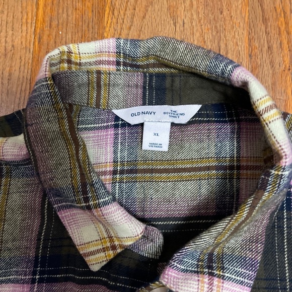 3 Old Navy Flannel Shirts Classic/Boyfriend - Picture 5 of 7